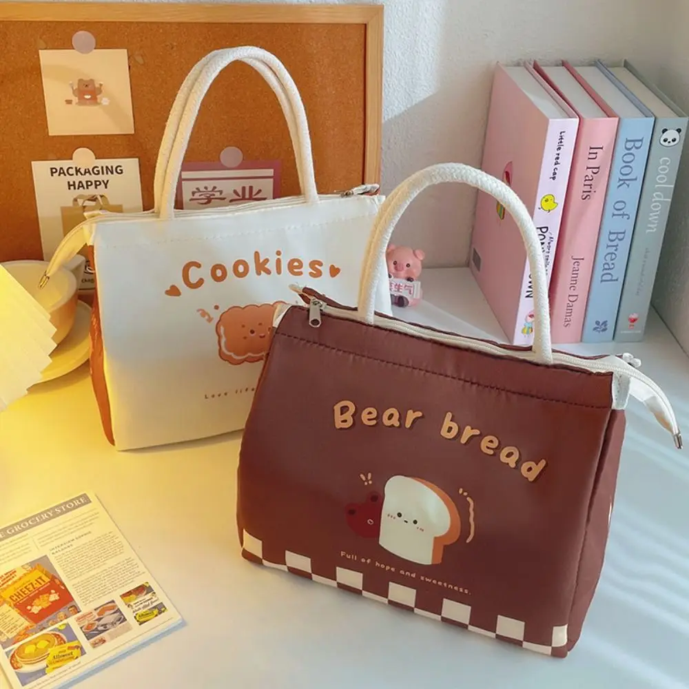 Cute Thermal Lunch Bags For Women Girl Kids Kawaii Portable Lunch Box Accessories Tote Bag Large Food Storage Bags