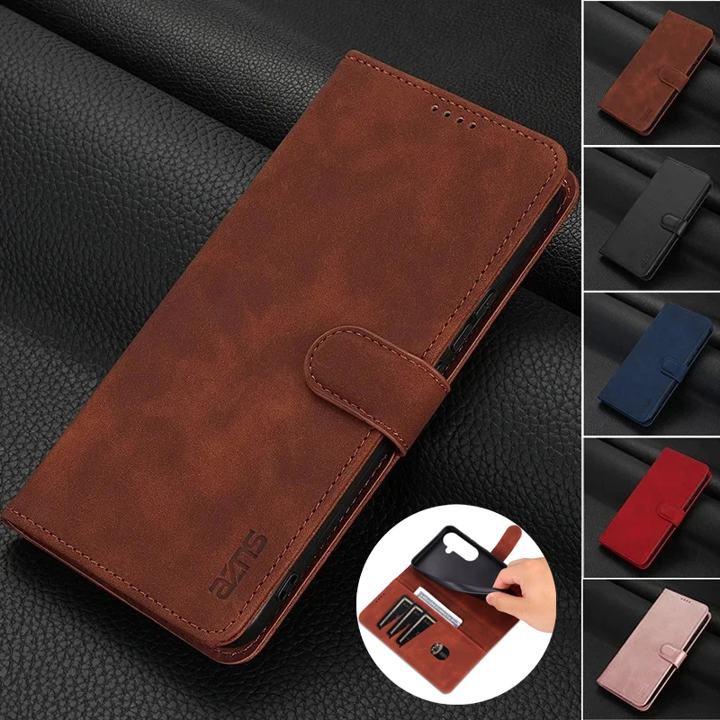 EUCAGR Wallet Magnetic Flip PU Leather Case For Samsung Galaxy S26 FE/S26FE/S26 Ultra/S26 Plus Shockproof Holder Pocket Cover