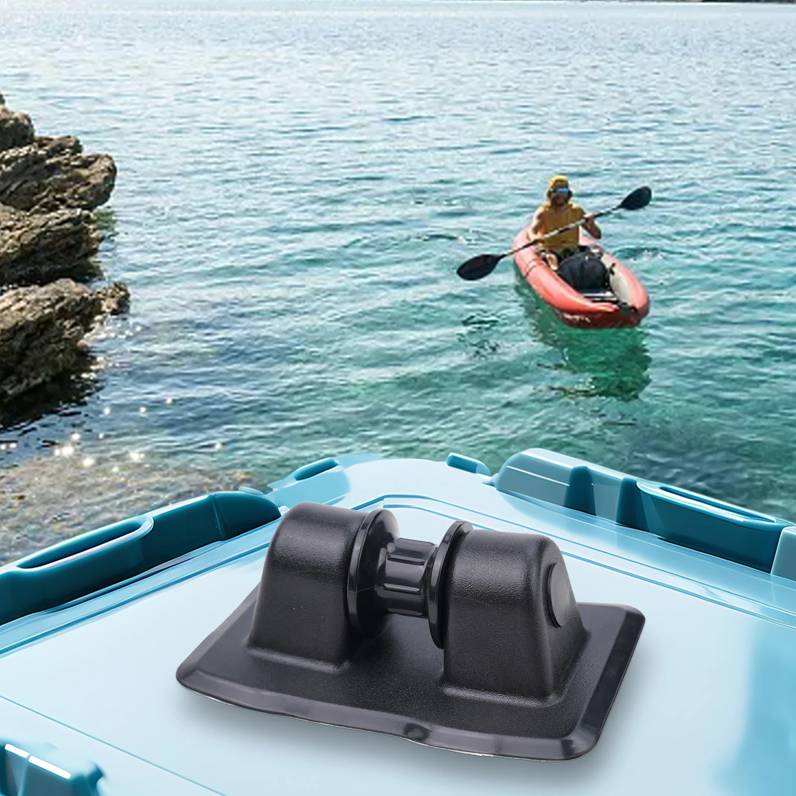 New Useful Anchor Holder Row Roller Canoes 1 Piece Black Boats Dinghy Inflatable Inflatable Boats Kayaks Parts