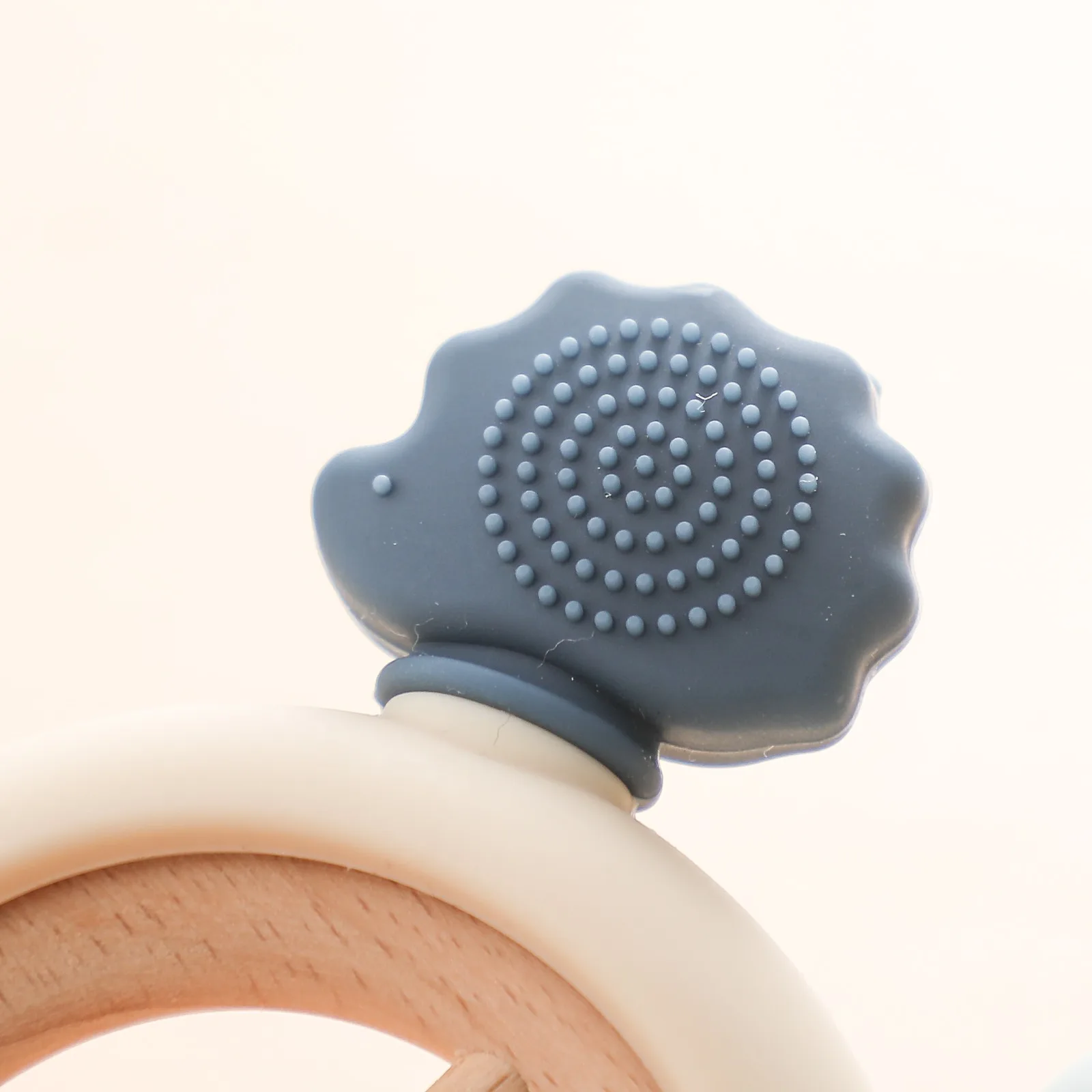 Silicone Baby Teething Ring BPA-Free Infant Teether 0-12 Months 1pc Toddler Chew Toy Baby Gift