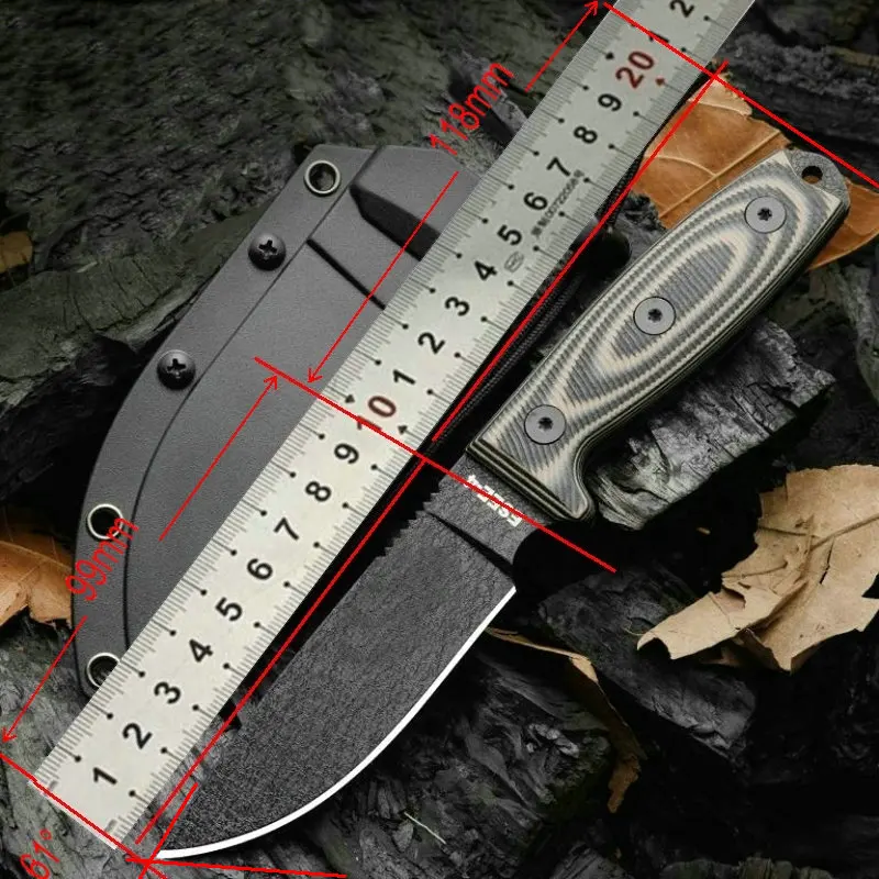 

Trskt ESEE-4POD Outdoor Knife ,Camping Knife ,Survival Rescue Pocket Knives ,1095 High Carbon Steel With Abs Sheath Dropshipping