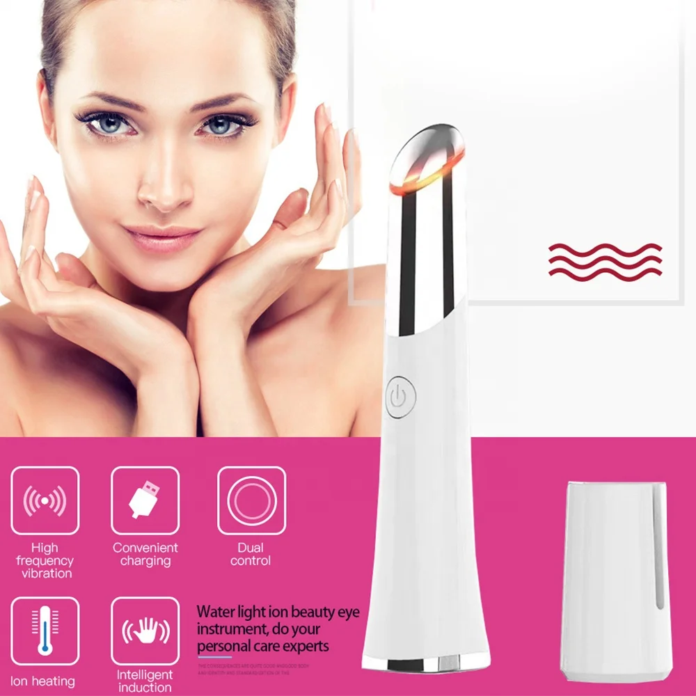 Eye Stick Mini Beauty Instrument Negative Ion Anti-aging Eye Massage Pen Cold and Hot Compress To Remove Wrinkles and Thin Face
