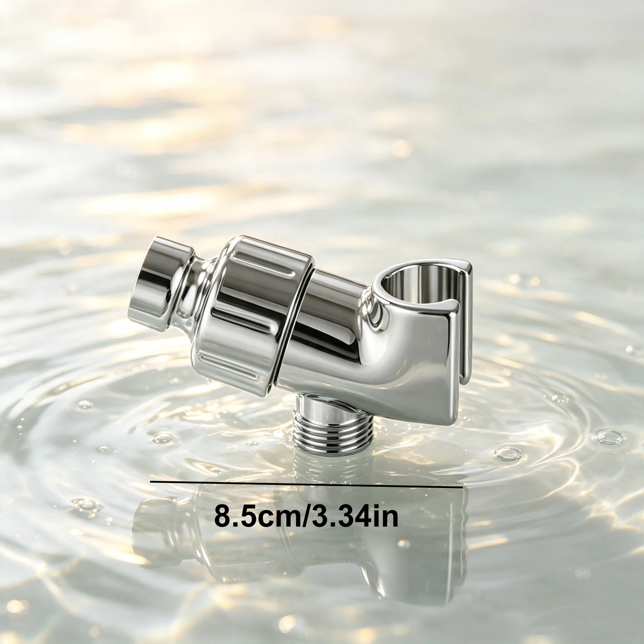 Handheld Shower Nozzle Holder, Shower Arm Adapter Fixed Seat, Adjustable Angle, Connecting Shower Arm and Shower Hose
