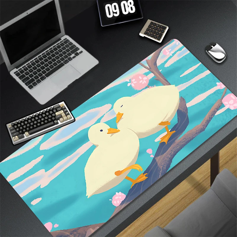 Pattern Game Kawaii HD Mousepad Pad Rubber Mouse Mat Desk Gaming Non Slip Table Mat PC Gamer Cabinet Mousepad Duck Keyboard Pad