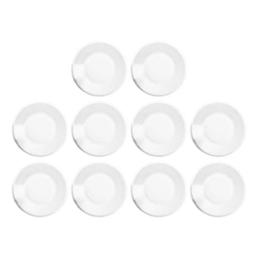 10Pcs Painting Plate Uncolored Paintable White 6/7/8/9 Inches Disposable DIY Drawing Paper Plate School Supplies