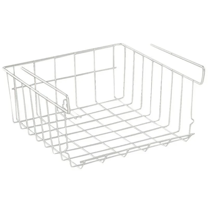 Home Storage Basket Kitchen Multifunctional Storage Rack Under Cabinet Storage Shelves Basket Wire Rack Kitchen Organizer