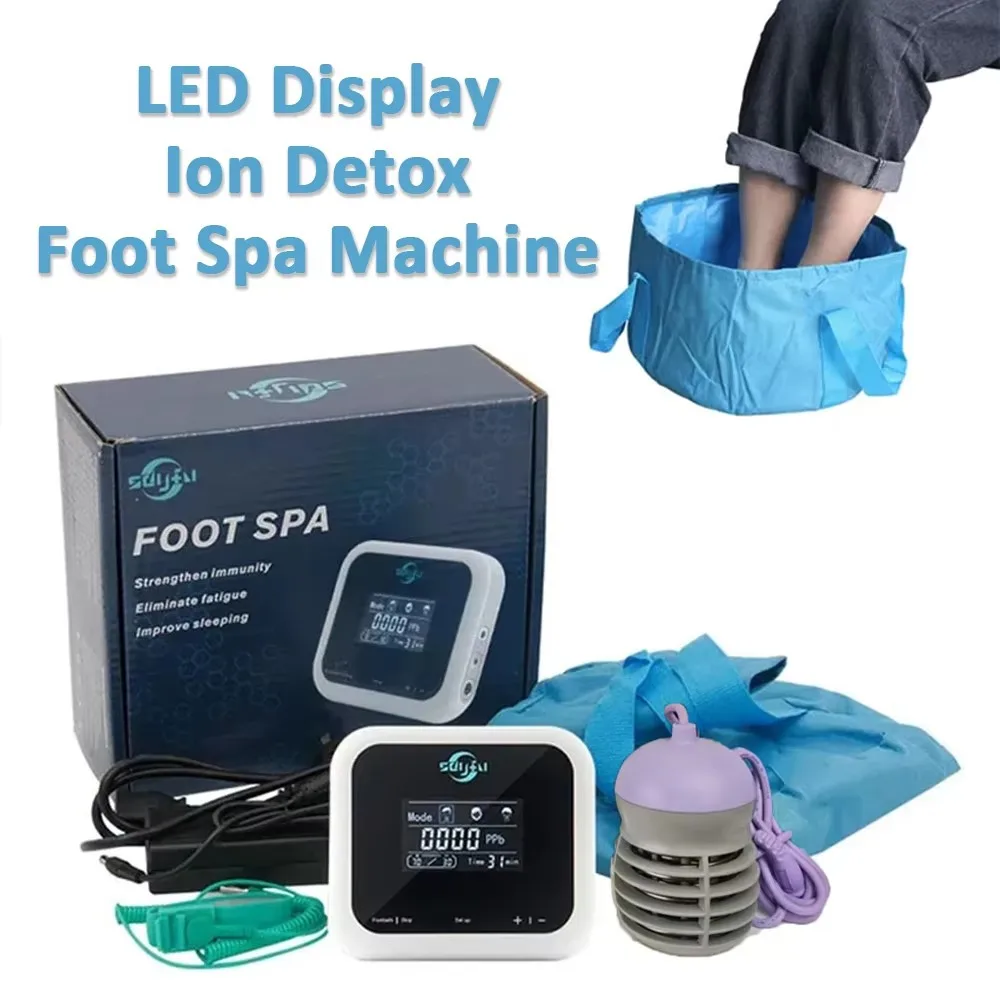 

Ionic Foot Bath Detox Machine with Touch Display Foot Spa Bath Strengthen Immunity Eliminate Fatigue Array AquaCell Ion Cleanse