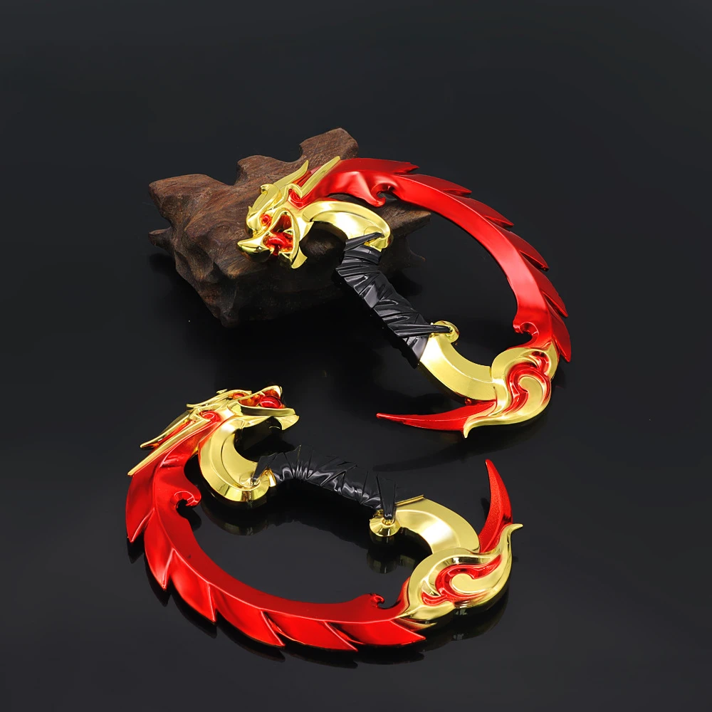 Apex Game Rondom Yanyue 11Cm Dragon Set Wapen Prop Model Martial Arts Wapens Anime Zwaard Apex Legendes Cosplay Wapens