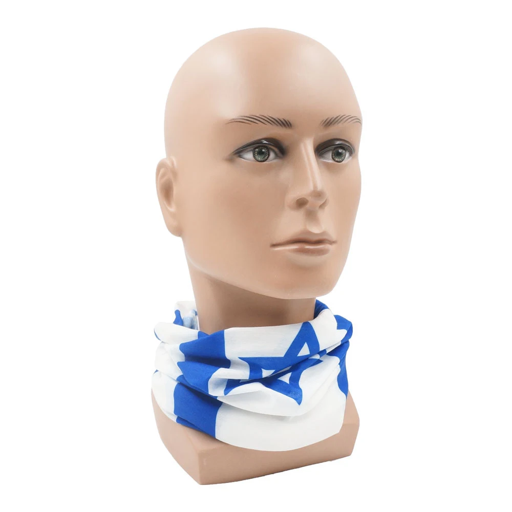 علم إسرائيل الوجه باندانا الرجال النساء الرياضة في الهواء الطلق الرقبة الجراب متعددة الوظائف أغطية الرأس المشي لمسافات طويلة الدراجات وشاح واقي الوجه بالاكلافا