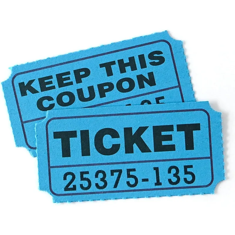 200 Stück/Beutel Günstige Bulk Großhandel Blanko Event Tickets Doppelrolle mit Nummerierung – Detail 6