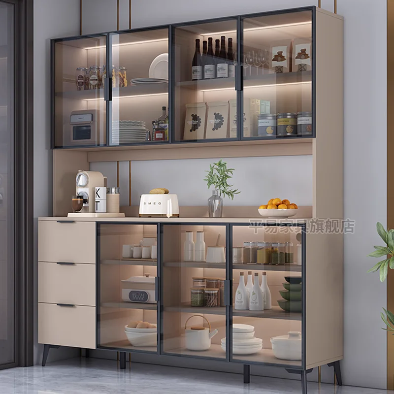 

Partitions Designer Bar Cabinet Restaurant Kitchen Shelves Wine Cabinet Mobile Nordic Luxury Display Estante Trendy Furniture