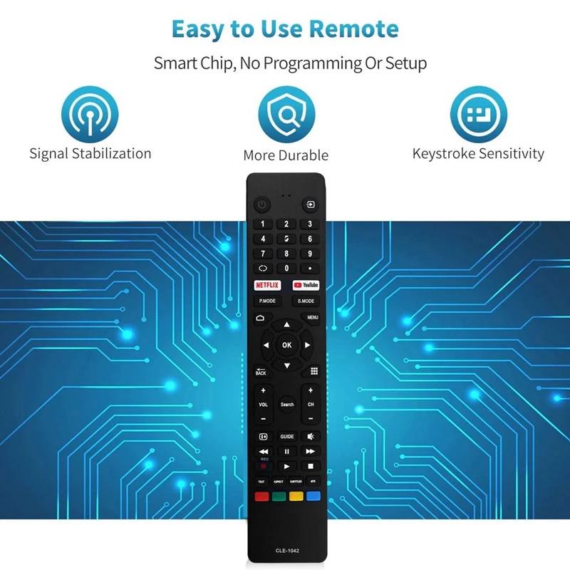 Replacement Accessories CLE-1042 Remote Control For Hitachi TV 58/65/75QLEDSM20 Work For TV/AC/Audio/Projector