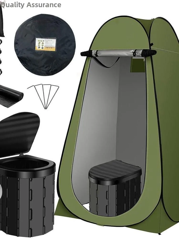 Portable Outdoor Shower Tent Simple Mobile Toilet Warm Bath Cover Camping Bathing Tent Easy to Set up for Hiking And Traveling