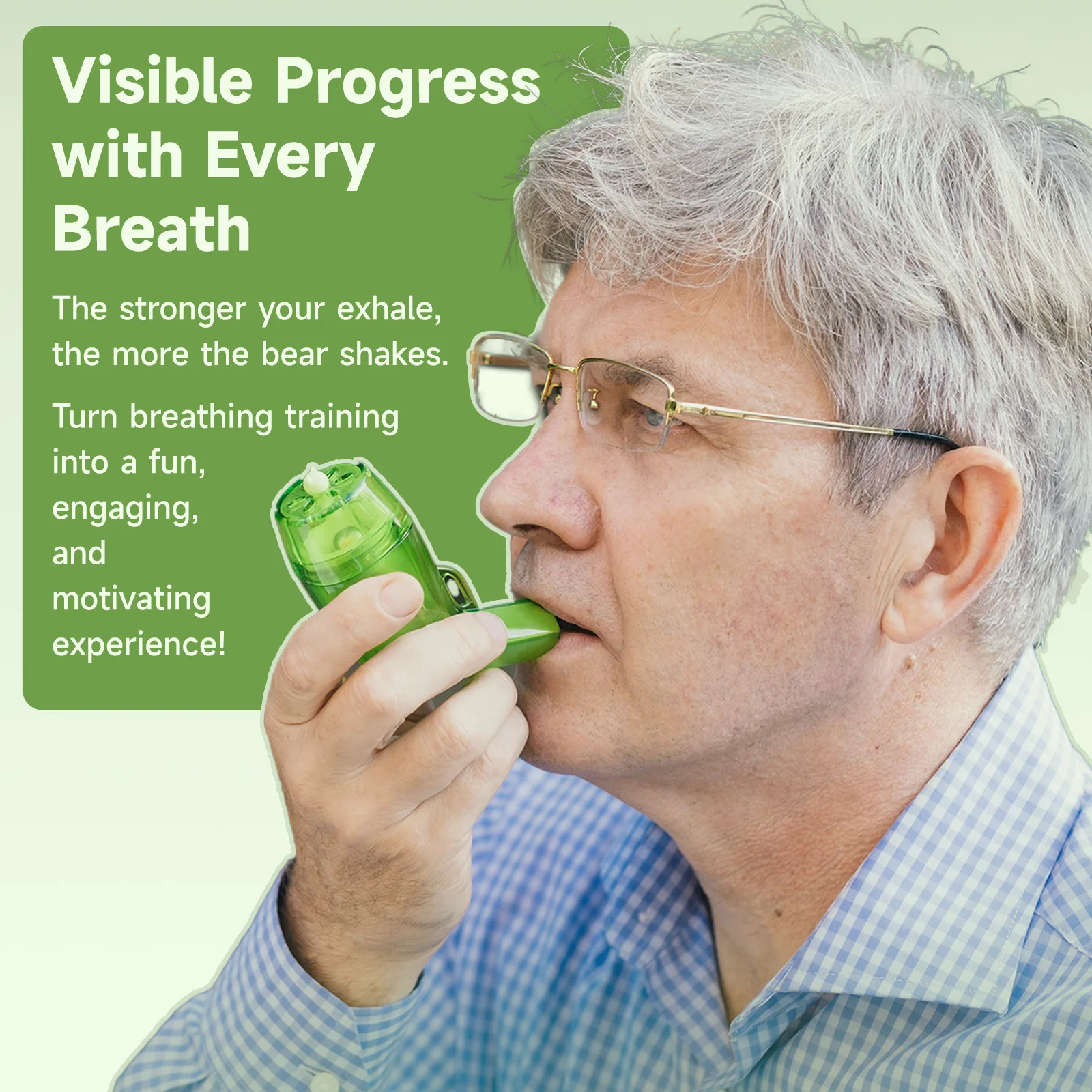 Sonmol Mucus Removal Device Lung Expander Breathing Exercise Device Respiratory Trainer Drug-Free OPEP Therapy