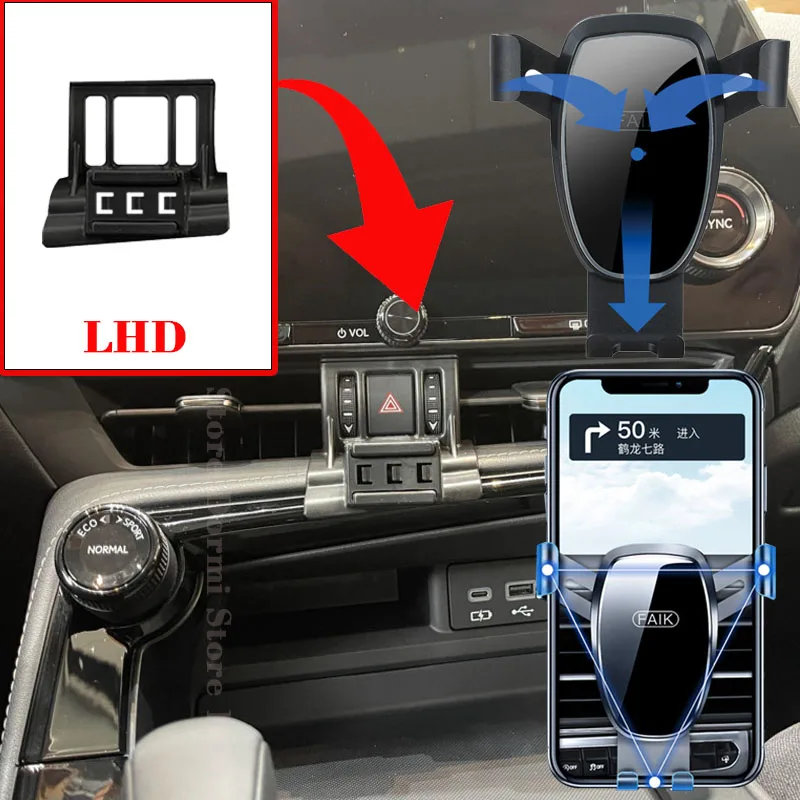 Mobile Phone Holder for Lexus NX 450h 350h 350 F Sport 200 AZ20 2022 2023 Air Vent Stand GPS Navigation Support Car Accessories