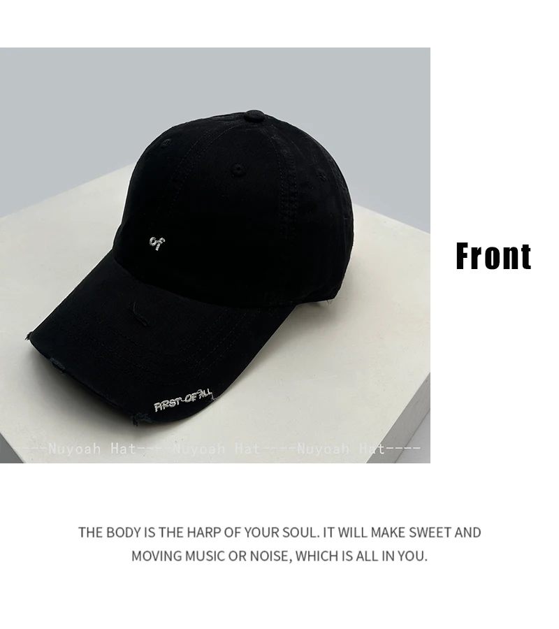 Neue Unisex Baseballkappen mit Einfacher Buchstaben-Stickerei, Retro-Sonnenschutz, Vielseitige Persönliche Schirmmützen, Modische Streetwear – Detail 8