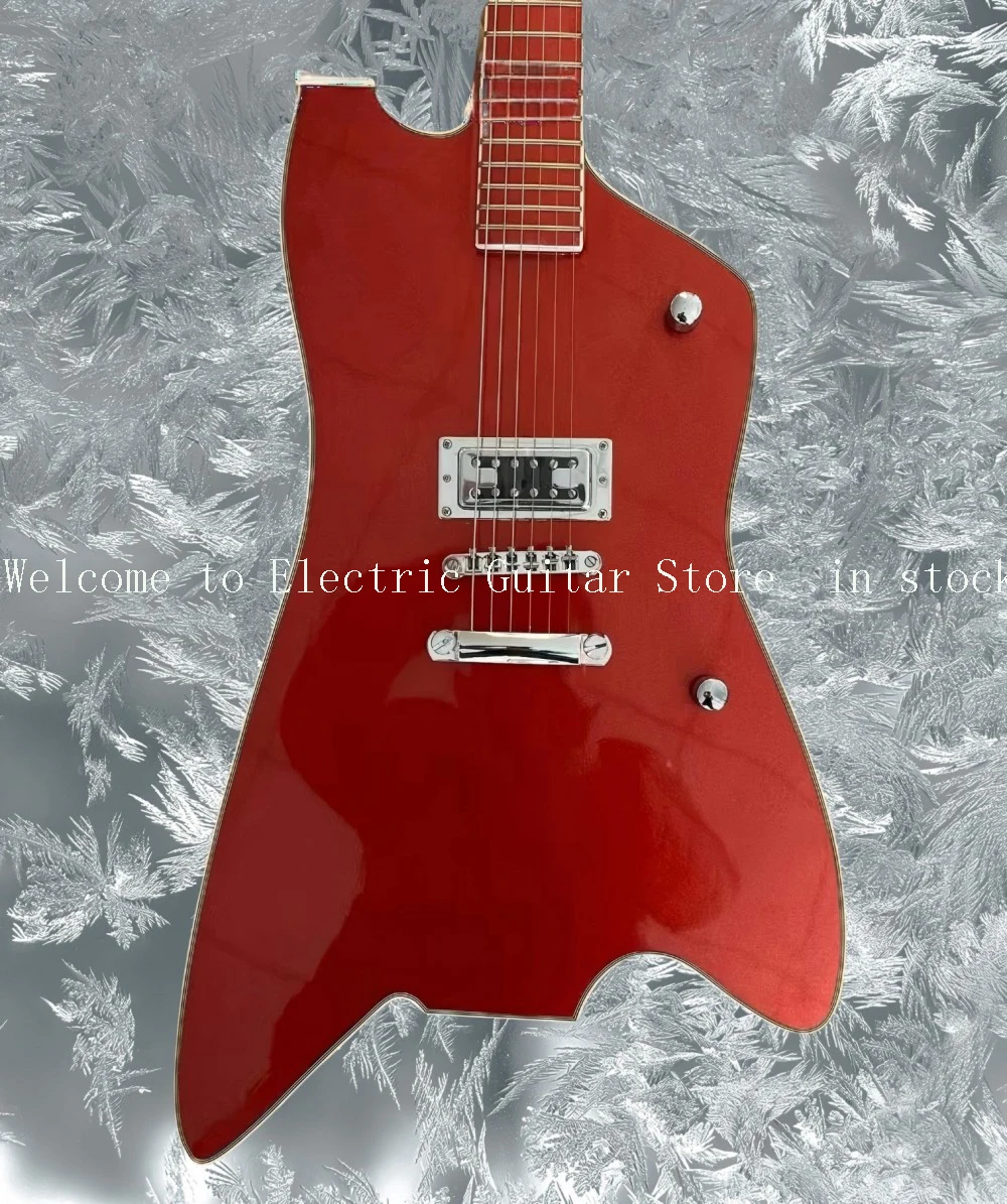 G6199 BillyBoJupiter Big Sparkle Gold Red Thunderbird Electric Guitar Metallic Red Fingerboard, TV Jone Pickup, Round Input #ASP