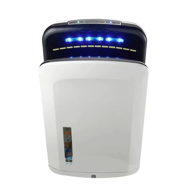 High-Speed Double-Sided Jet Hand Dryer Wall-Mounted Floor-Standing Electric Eco-friendly Sensor 1800W 1 Year Household