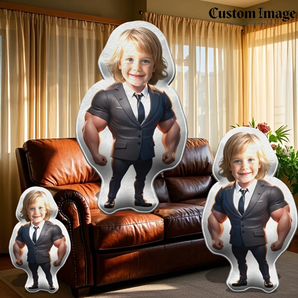 

Funny Custom Face Pillow Double Sided Printing Cute Human Shape Cushion Novelty Creative Pillow for Sofa Bedroom Home Decor