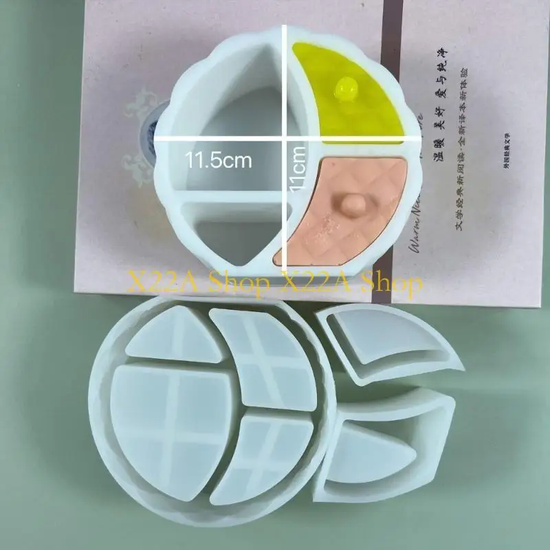 Unique Moon and Star Shaped Storage Box Tray Mold Silicone Cabinet Drawer Moulds Resin Casting Molds for DIY Jewelry