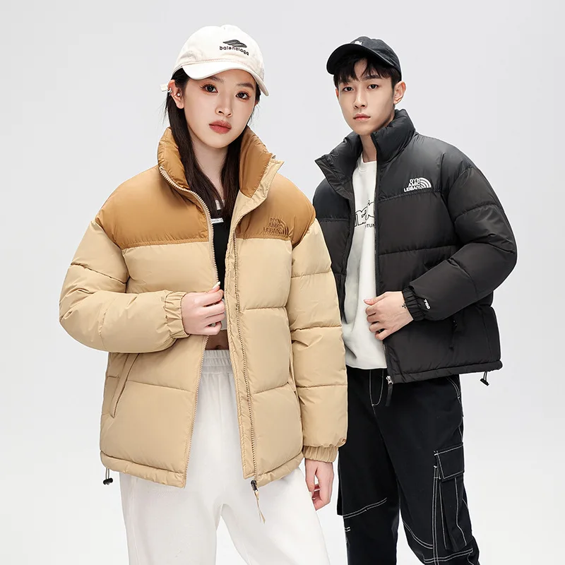 

Новинка 2025 года, пуховая хлопковая куртка для пар, повседневная свободная теплая одежда, зимняя женская одежда