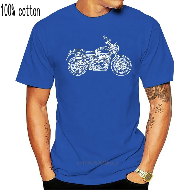 2019 New T Shirt Casual Men Clothing American Classic Motorcycle Fans Street Scrambler 2017 Inspired Motorcycle Tee Shirts