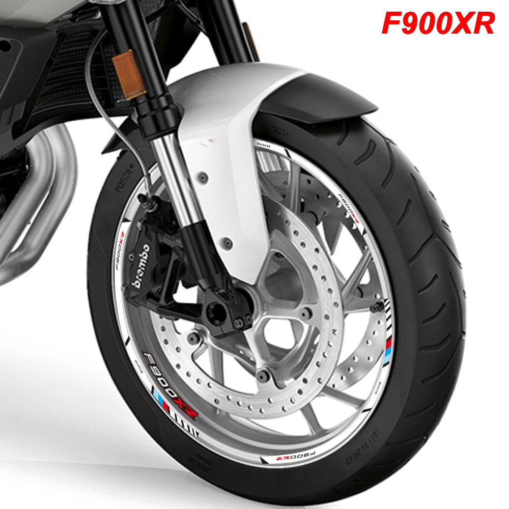 Motorcycle Wheels Sticker Rim Tire Reflective Stripe Accessories Waterproof Decals Set For BMW F900XR F900 XR F 900 XR f900xr