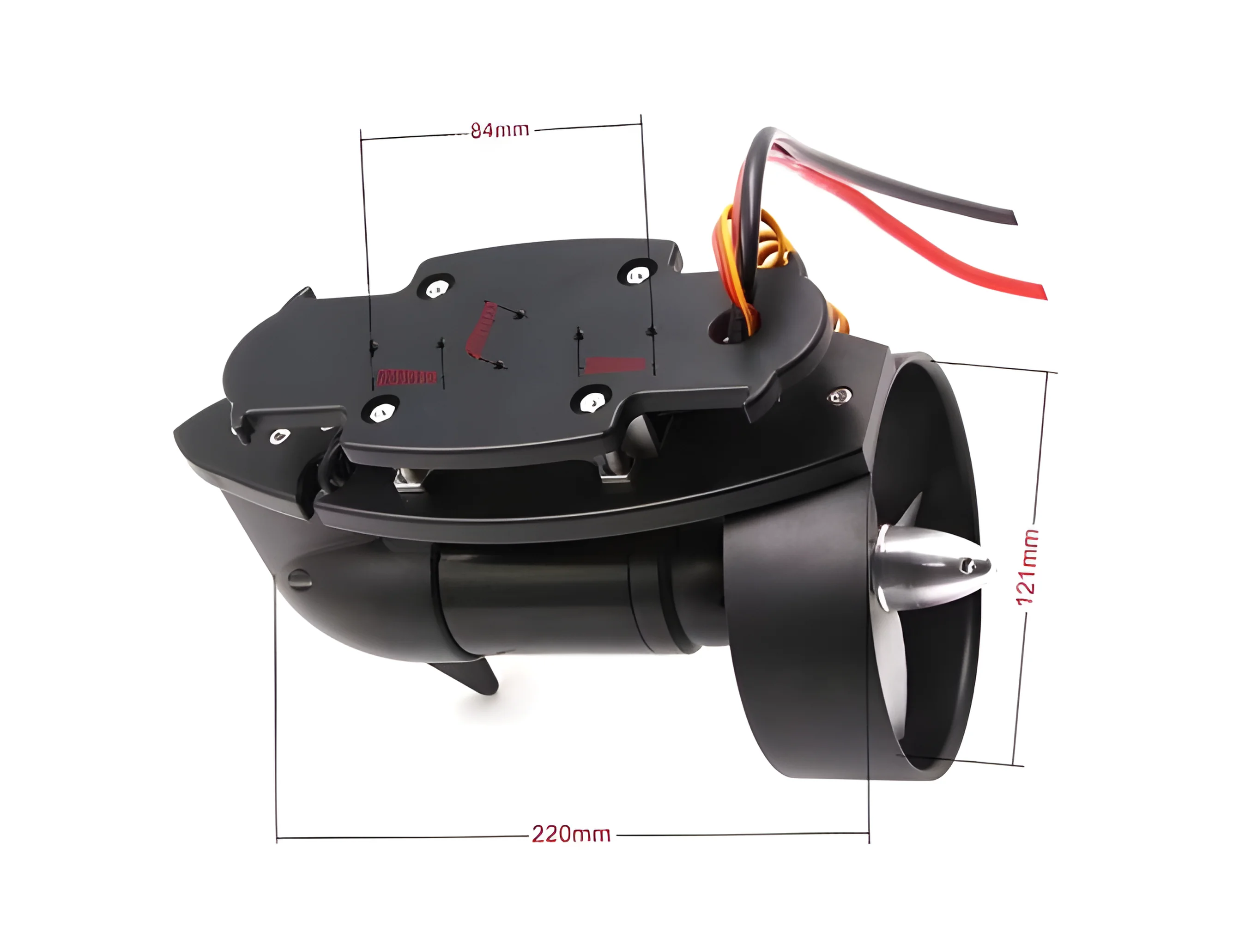 25V 450W 8.2kg Thrust Underwater Motor for ROV//Unmanned Ship - Waterproof Resistant
