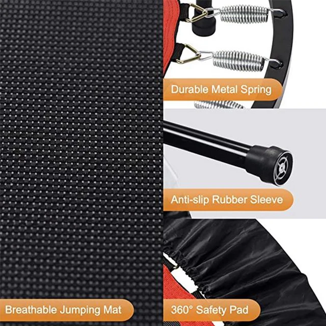 40-Zoll-Indoor-Fitness-Mini-Trampolin für Kinder und Erwachsene, springendes Trampolin aus Polypropylen für Jungen und Mädchen