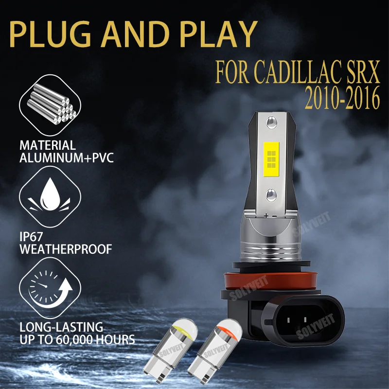 

Waterproof IP67 LED Headlight Conversion Bulb Low Beam H11/H9/H8 6000K White For Cadillac SRX 2010 2011 2012 2013 2014 2015 2016