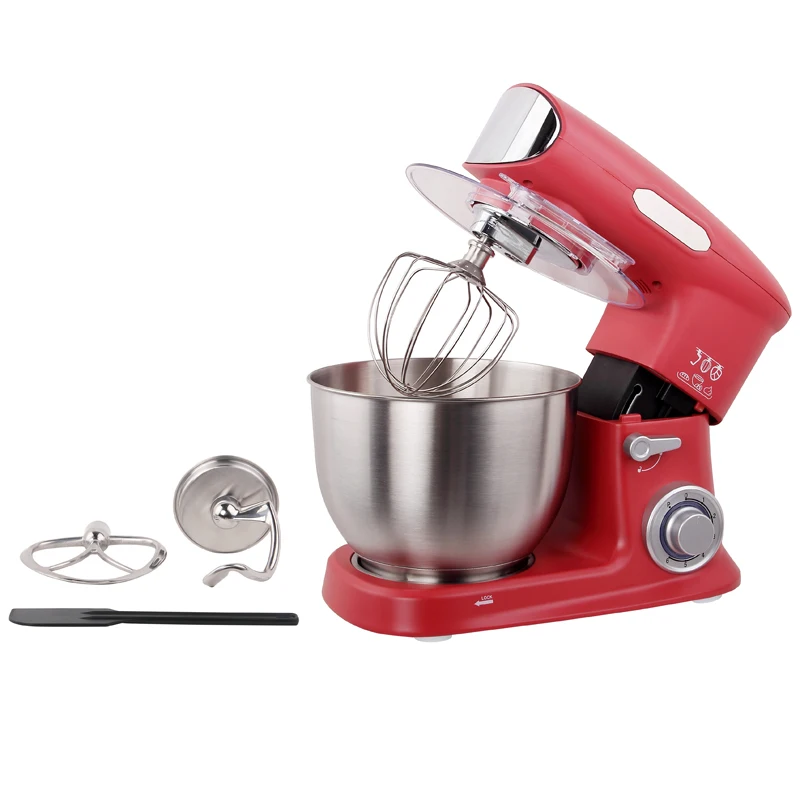 Professional 5.5L Stand Mixer with 1400W USB Control Commercial Bakery Equipment Pastry Machine Spiral Hook CE EMC Certified