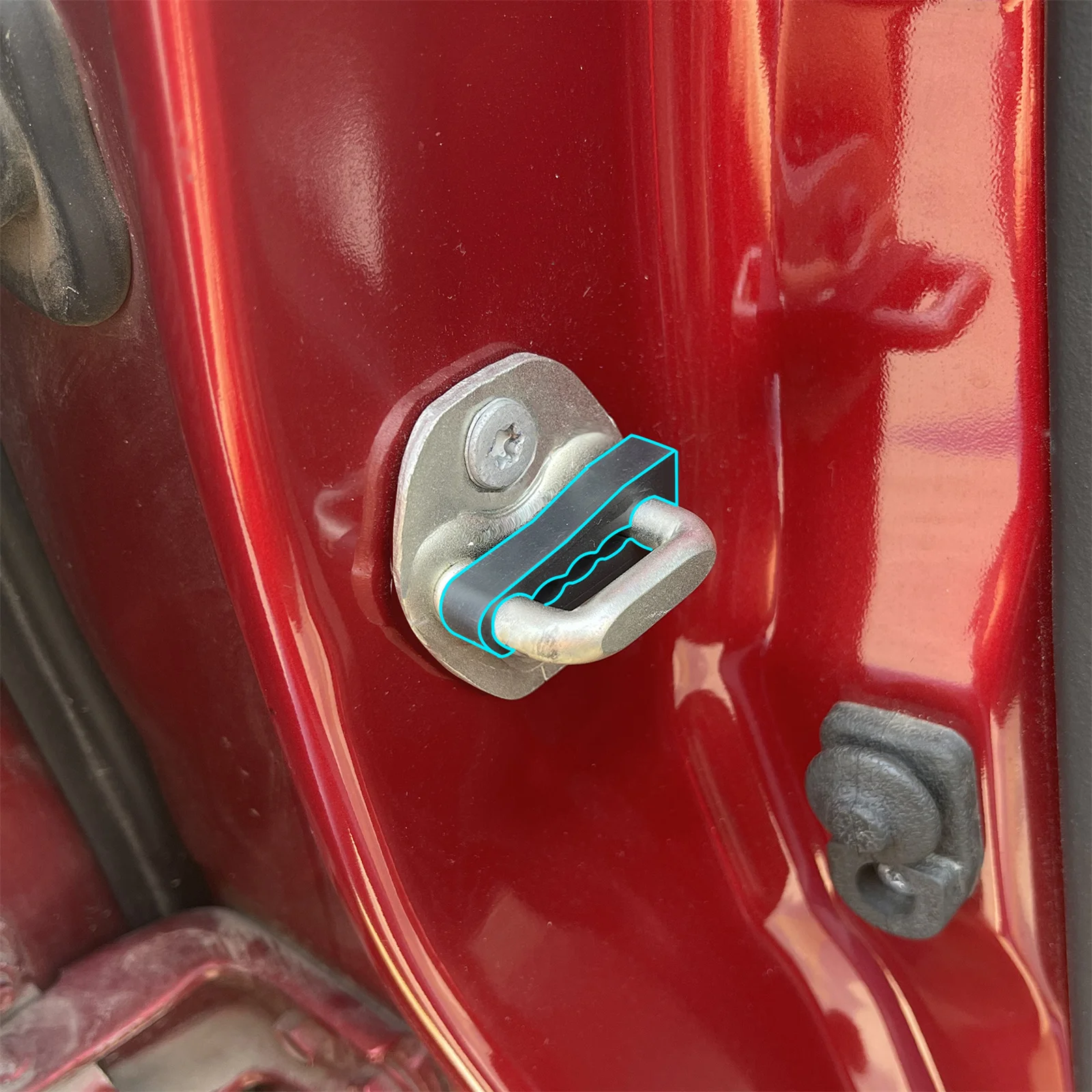 Sound Damper Door Lock Buffer For Kia sportage Rio k5 Ceed Morning Picanto 2018 -  Rattling STOP Soundproof Deaf Seal Deadener