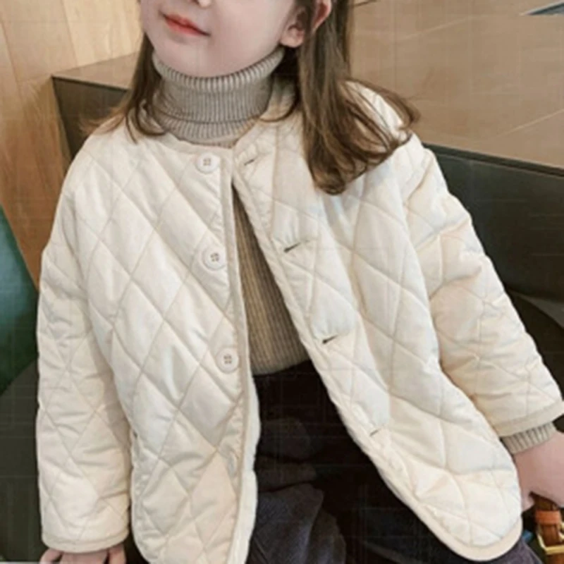 Autumn Baby Girls Boys Thickened Plush Jacket Coats Clothes Child Fashion Warm Cotton Padded Clothes Outerwear