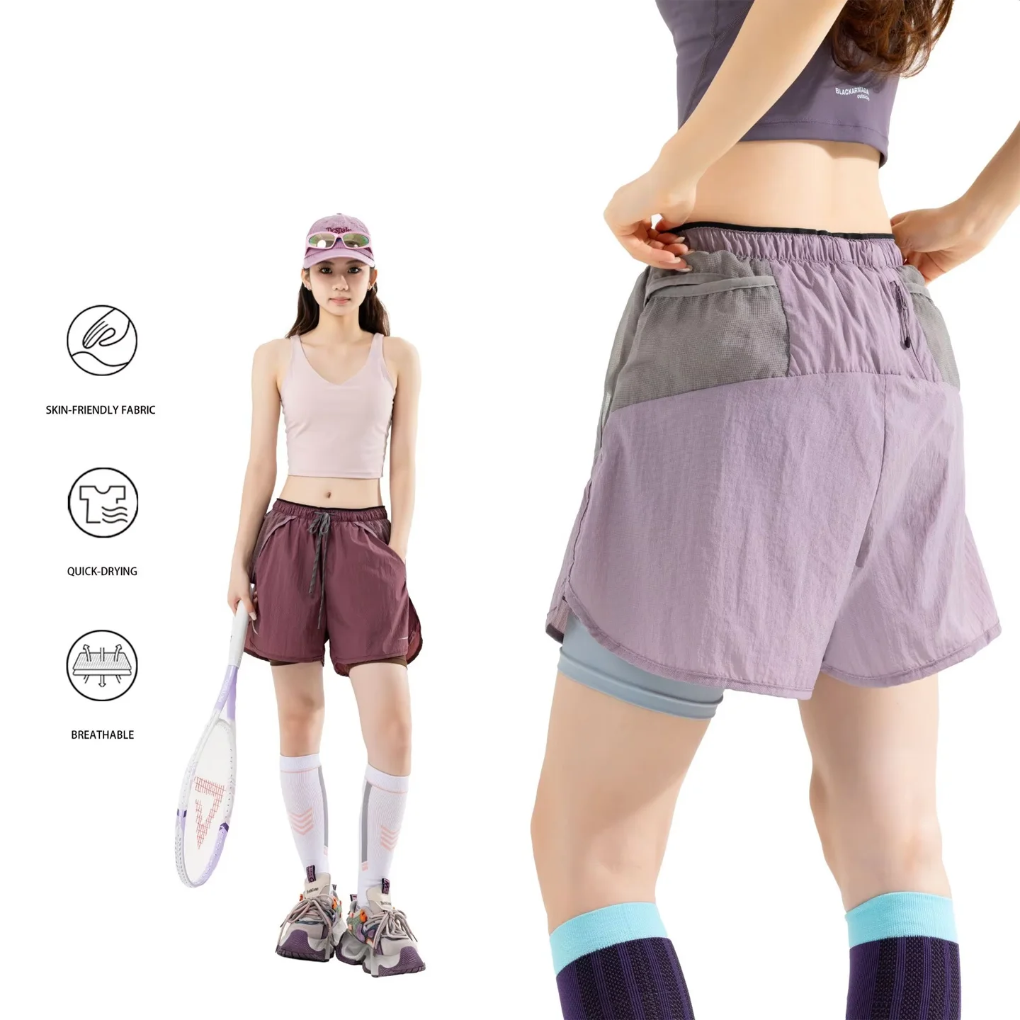 

Summer Fashion Leisure Versatile Drawstring Shorts Sporty Couple Style 100% Cotton Camouflage Five - Point Shorts
