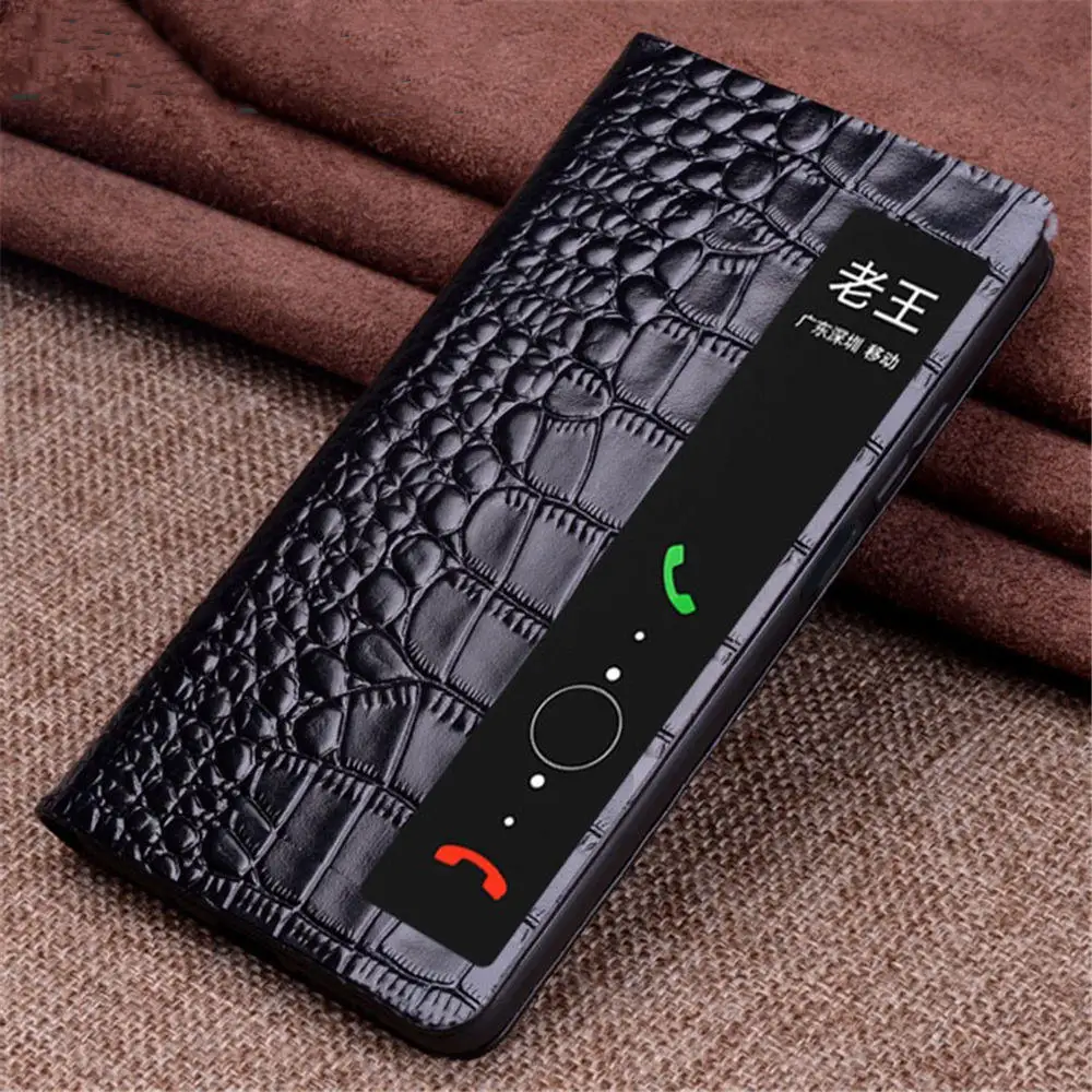 

Luxury Natural Cowhide Leather Magnetic Flip Case For Huawei Pura 80 Ultra 80Pro Matte Business Cover