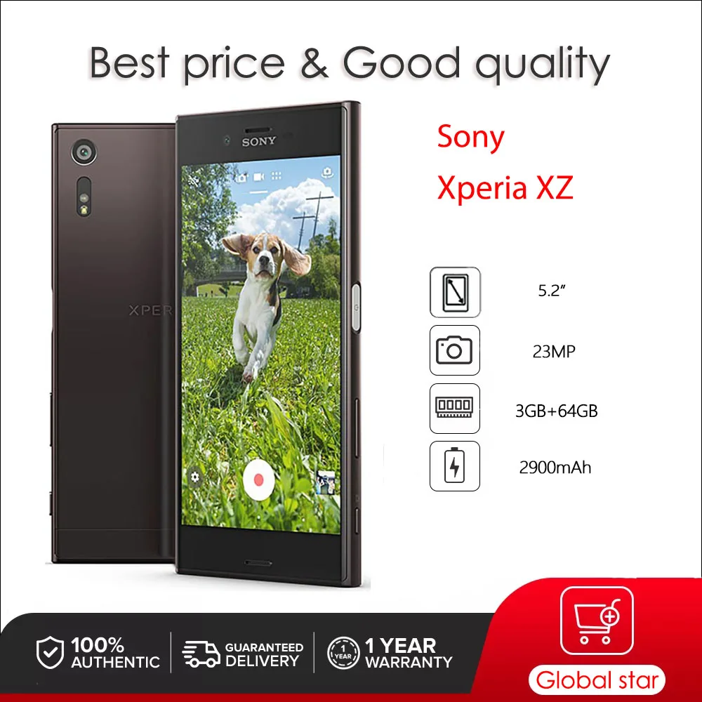 Sony-smartphone Xperia xz Desbloqueado F8331 F8332 So01joriginal Quad-core 52 32gb 3gb 23mp Celular Snapdragon Nfc Impressão Digital