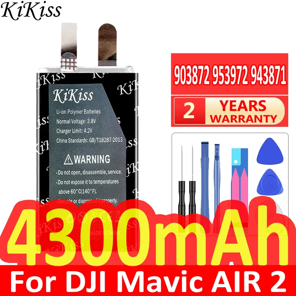 KiKiss Powerful Battery 903872 953972 943871 4300mAh for DJI Mavic AIR 2 AIR2 Batteries