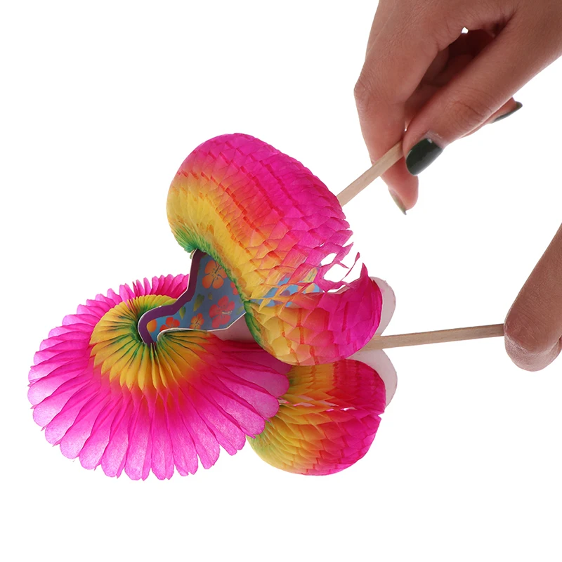 Cięcie papieru na prezenty dla dzieci Chińskie tradycyjne magiczne papierowe klapki kwiatowe Ręczna deformacja Zabawki edukacyjne Losowy kolor