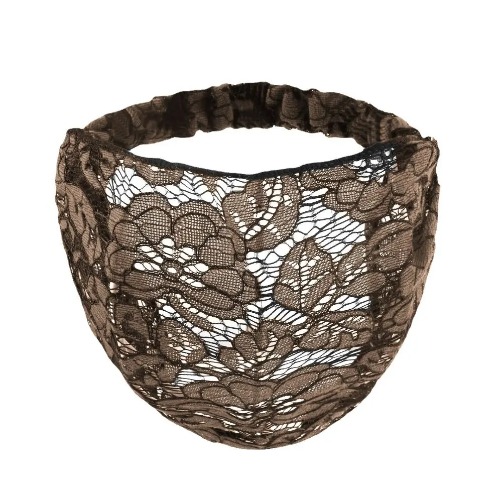 Étnica bordado flor laço hairband, Fina borda larga malha headbands, Elastic moda cabelo acessórios