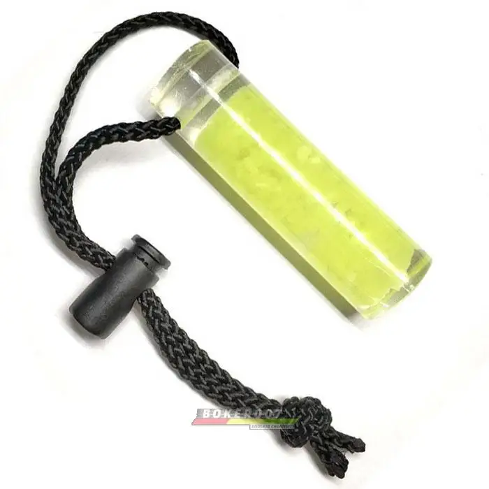 Recycle Glow-In-The-Dark Self-Luminescent Dive Outdoor Tactical Luminescent Marker Lighting Stick for Field Survival 20MM