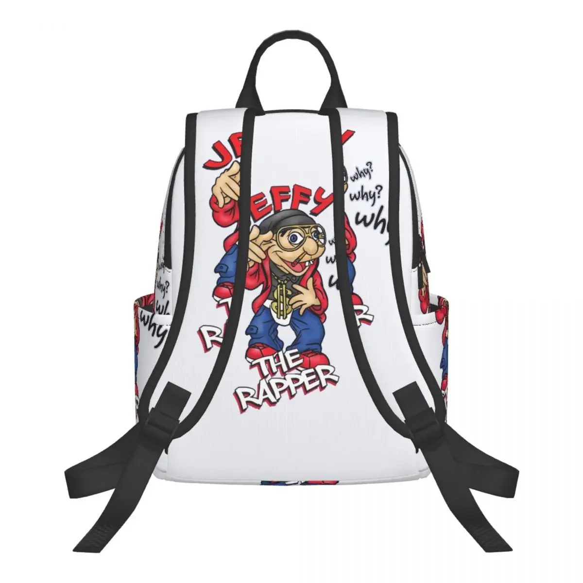 Jeffy The Rapper SML Character Student Backpack School Bag Hiking Travel Daypack for Boys Girls Bookbag Shoulder Bags