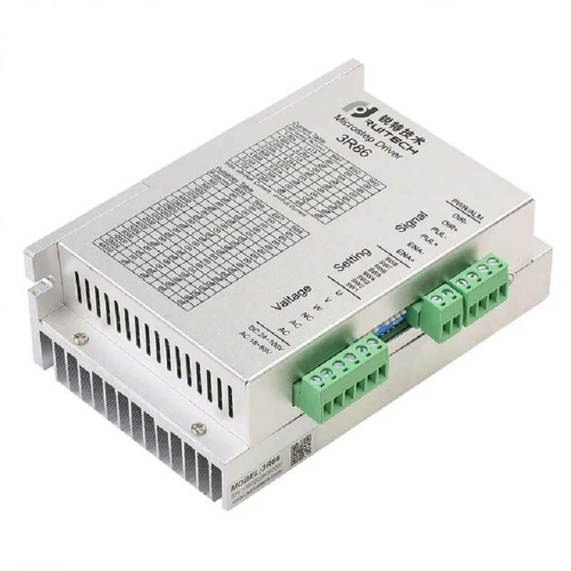 3R86 Nema 34 3Phase Stepper Motor Driver 18-80VAC 24-100VDC Motor Driver Controller  For CNC Machines