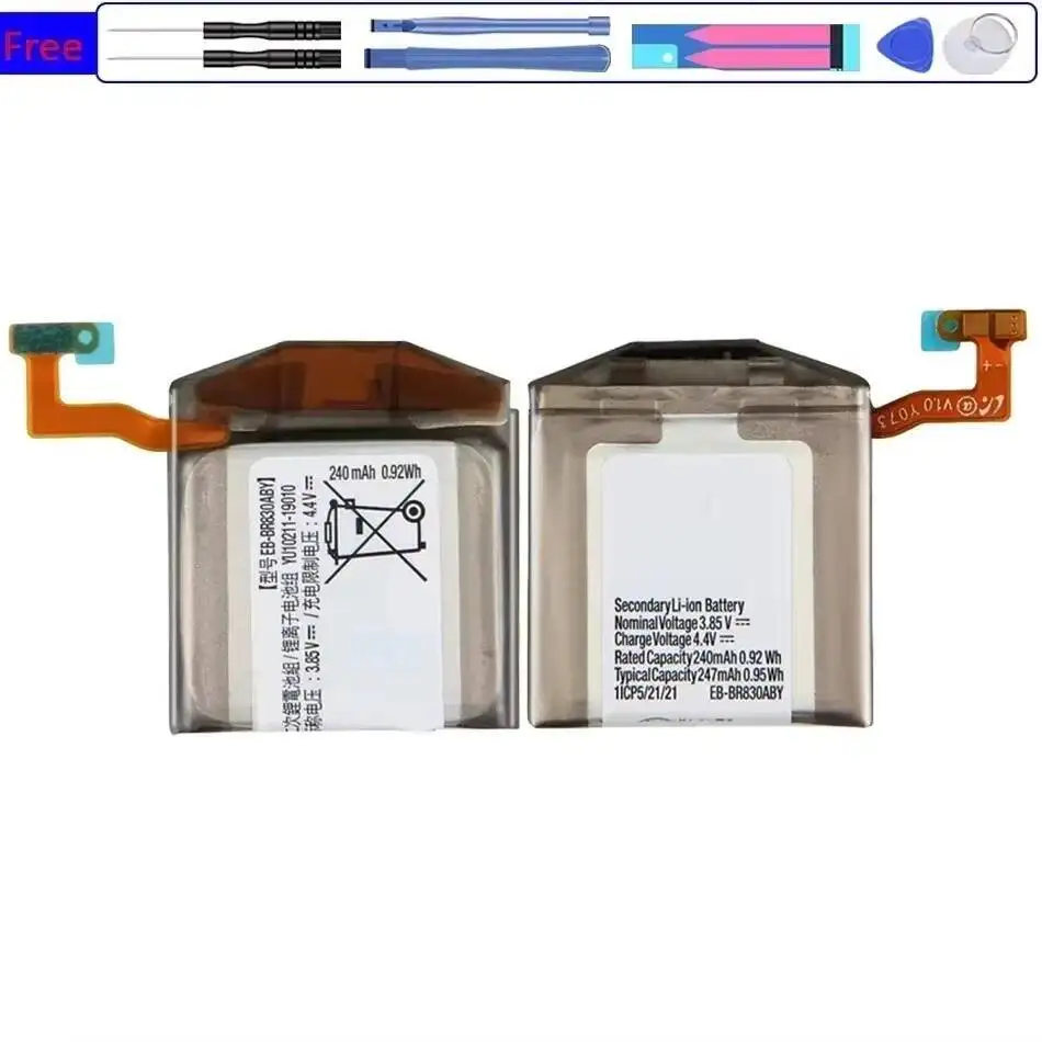 

For Samsung Gear Active 2 40Mm SM-R830 SM-R835 Watch Battery 247Mah EB-BR830ABY Safe