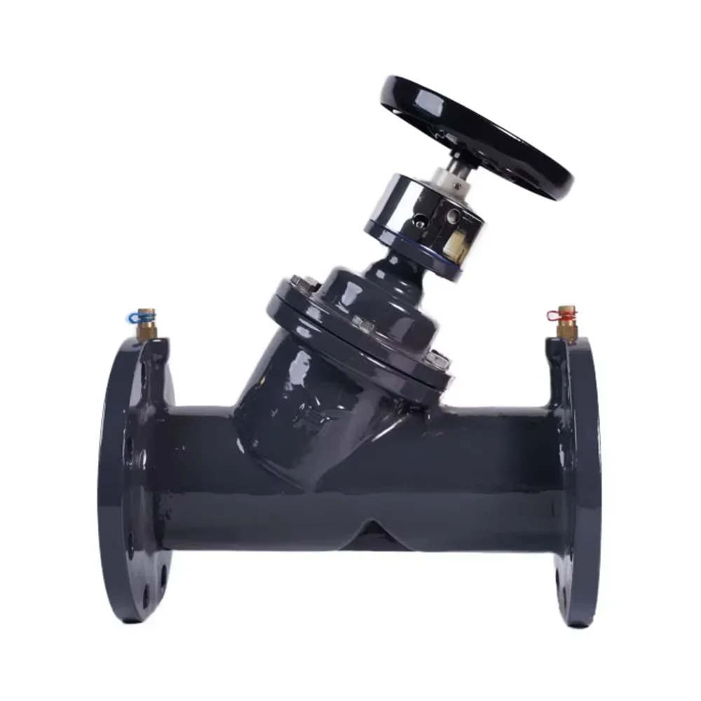 DN150 صمام موازنة ديناميكي كهربائي من الحديد الزهر، صمام ميزان رقمي مغلق للتطبيق العام