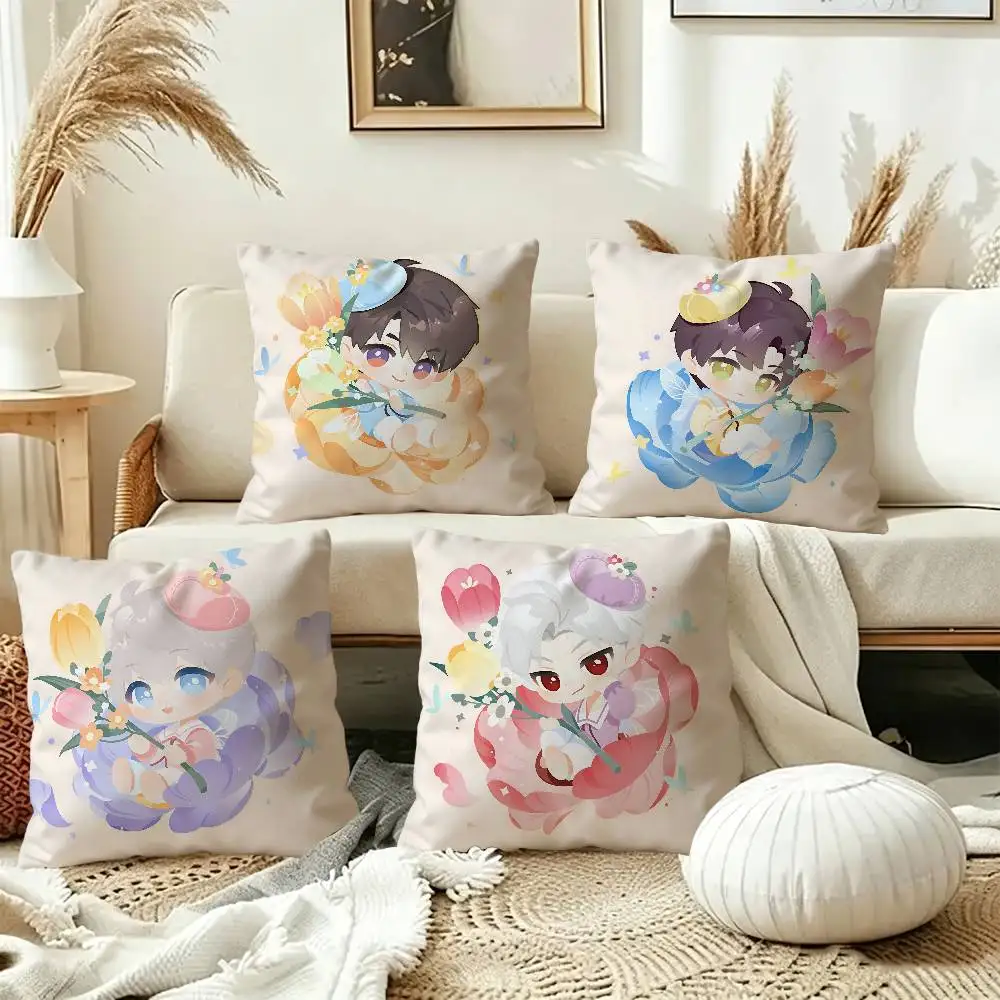 L-LoveDeepspaceS Game Romance Pillow Gift Home Office Decoration Bedroom Sofa Car Cushion Cover case 45x45
