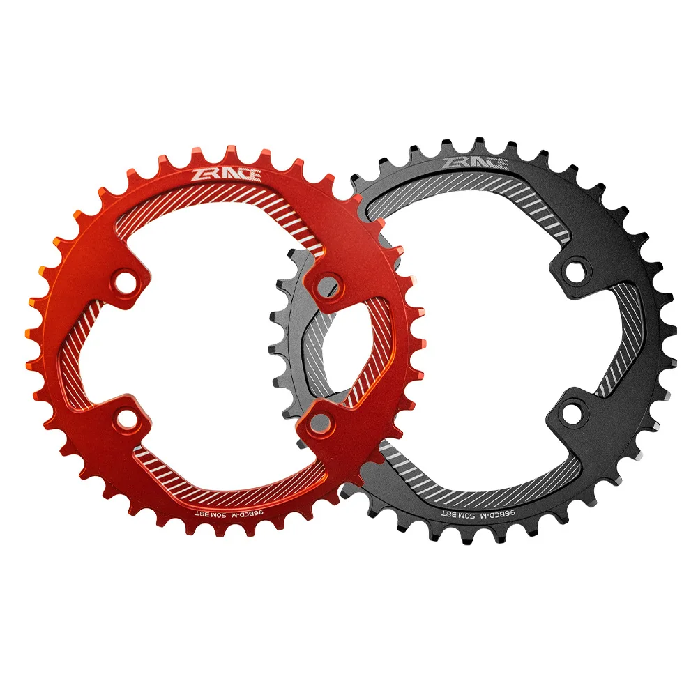 ZRACE BCD96-M 4-Bolt Asymmetrical Round Narrow Wide Chainring MTB Crankset Chainwheel 32T 34T 36T 38T for M8000 M7000 M6000 view 6