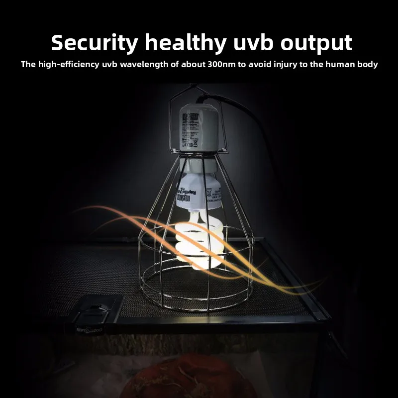 Reptizoo Reptile UVB Light Bulb - 10.0 & 5.0 UVB Lamp for Turtles, Lizards, Chameleons-Basking Spot Light with UVA for Terrarium