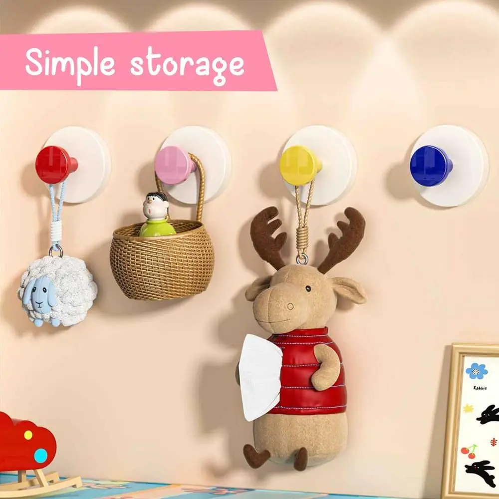 شفط كأس السنانير 2025 ترقية قابلة لإعادة الاستخدام الثقيلة أكواب شفاط المكنسة الكهربائية مع عدم وجود هوك الحفر السنانير الملونة للحمام دش