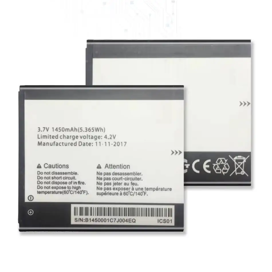 

High Performance Mobile Phone Battery Stable For Alcatel Onetouch Pixi First 4024D 4.0" TLI014C7 1450Mah