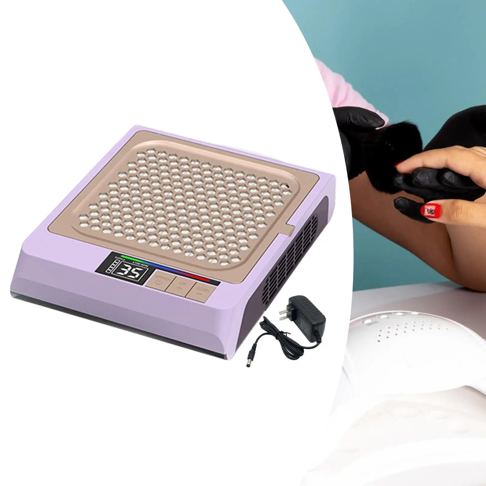 

Electric Nail Dust Cleaner,Nails Vacuum Cleaner,Manicure Tool,Easy to Use Nail Fan Dust Collector,Nail Dust Extractor Vacuum